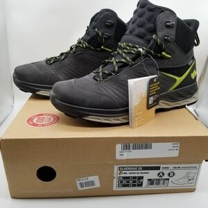 Hanwag Men Blueridge ES Hiking Boots Sz 12 Waterproof Black Gray Mid Top Outdoor